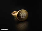 Lorenzo Zegelring Heren Verstelbaar Verguld 925 Sterling Zilverproduct thumbnail #2