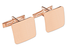 Vittorio Manchetknopen Vierkant Rosé Vergulde 925 Sterling Zilverproduct thumbnail #1