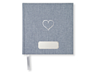 Gastenboek Bruiloft Paperstyle Hart Blauw 185 x 185 mmproduct thumbnail #1