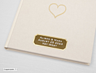Gastenboek Bruiloft Paperstyle Hart Goud 185 x 185 mmproduct thumbnail #2