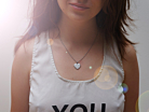 Ketting Hanger Dames Sparkly Heartproduct thumbnail #3