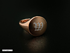 Vittorio Zegelring Heren Verstelbaar Rosé Verguld 925 Sterling Zilverproduct thumbnail #2