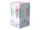 Champagneglazen LSA Polka Pastel 4 Stuksproduct thumbnail #2