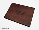 Luxe Gastenboek Cicero Vintage Leer Bruin 300 x 210 mmproduct thumbnail #4