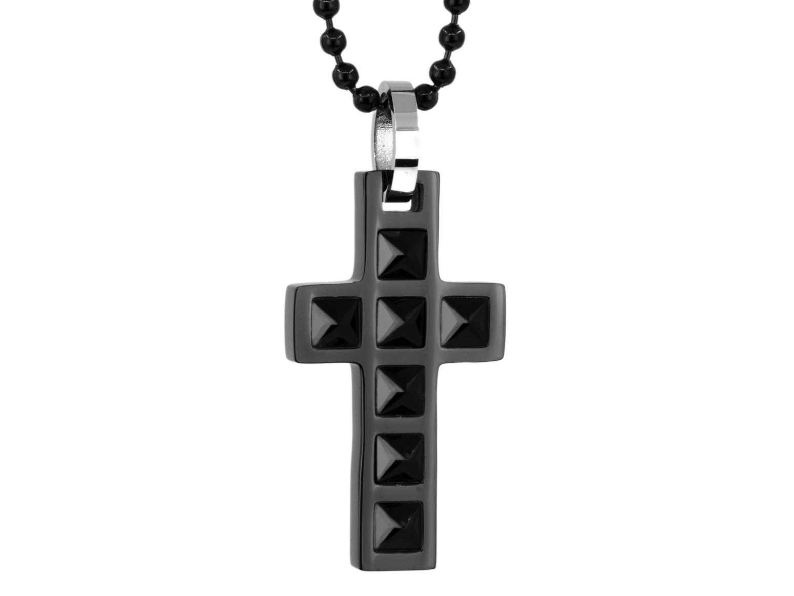 Ketting Kruis Zwart Cristianoproduct zoom image #2