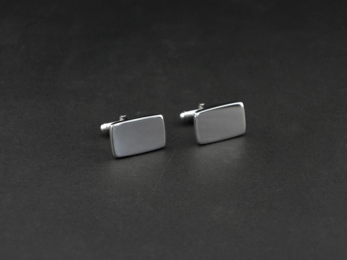 Manchetknopen Milano Zilver Rectangleproduct zoom image #2