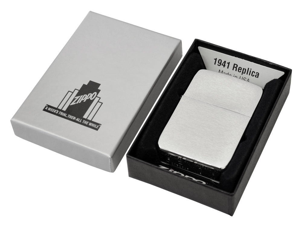 Zippo Aansteker Replica 1941 Brushed Chromeproduct zoom image #3