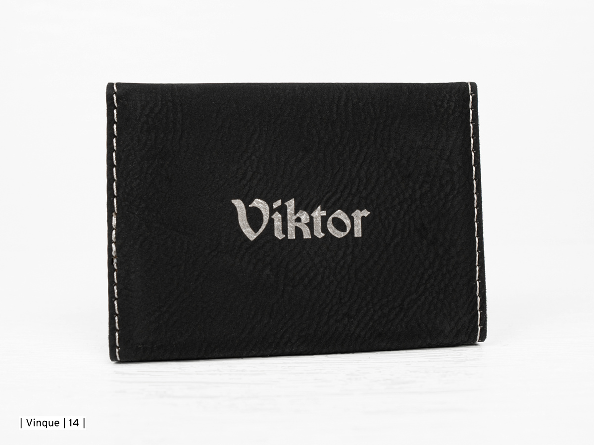 Visitekaarthouder Eco-leer Salvatore Zwartproduct zoom image #3