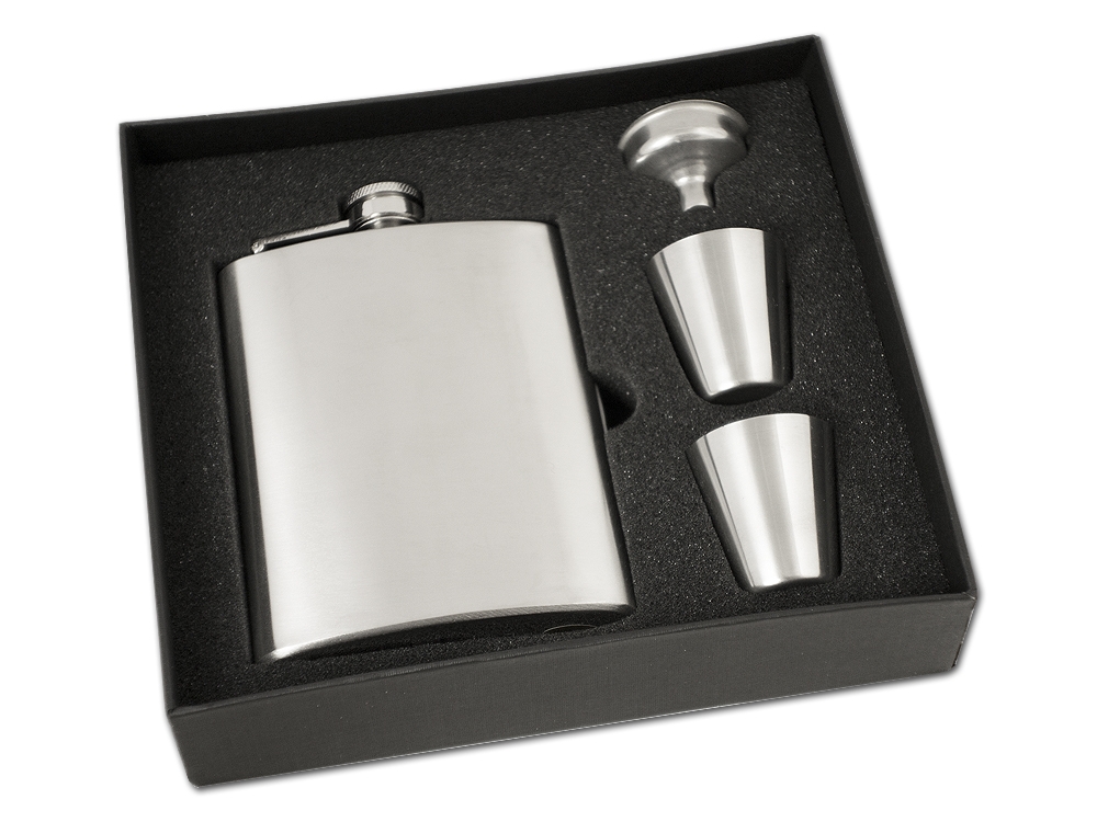 Heupfles Met Trechter Bekers Steel Flask Gift Boxproduct zoom image #1