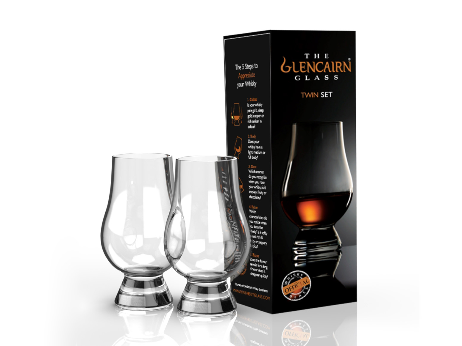 Whiskeyglazen Glencairn 20 cl Twin 2 Stuksproduct zoom image #1