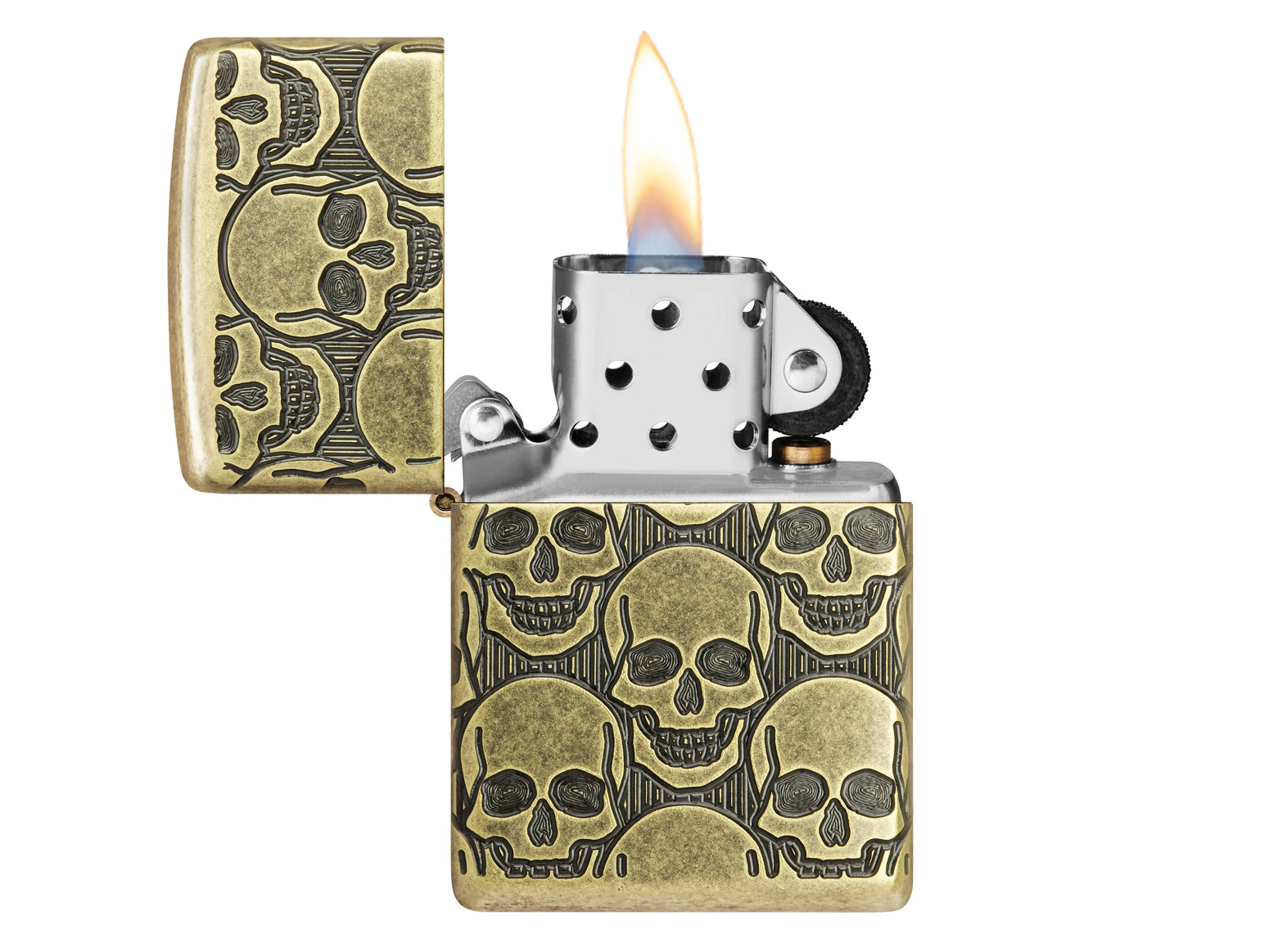 Zippo Aansteker Armor Skulls Cackling Craniumproduct zoom image #2