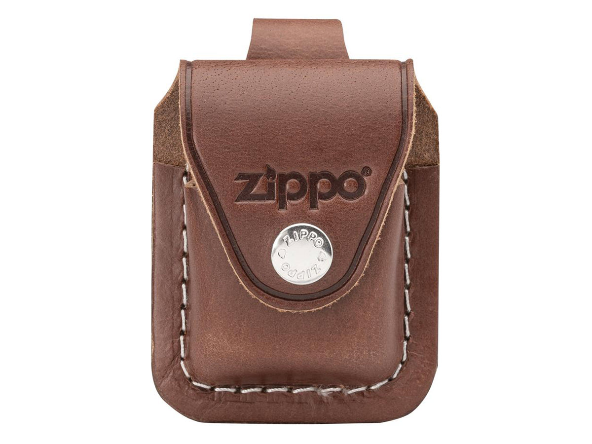 Zippo Hoesje Clip Leer Bruinproduct zoom image #1